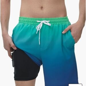 Gradient Swim Shorts for Men